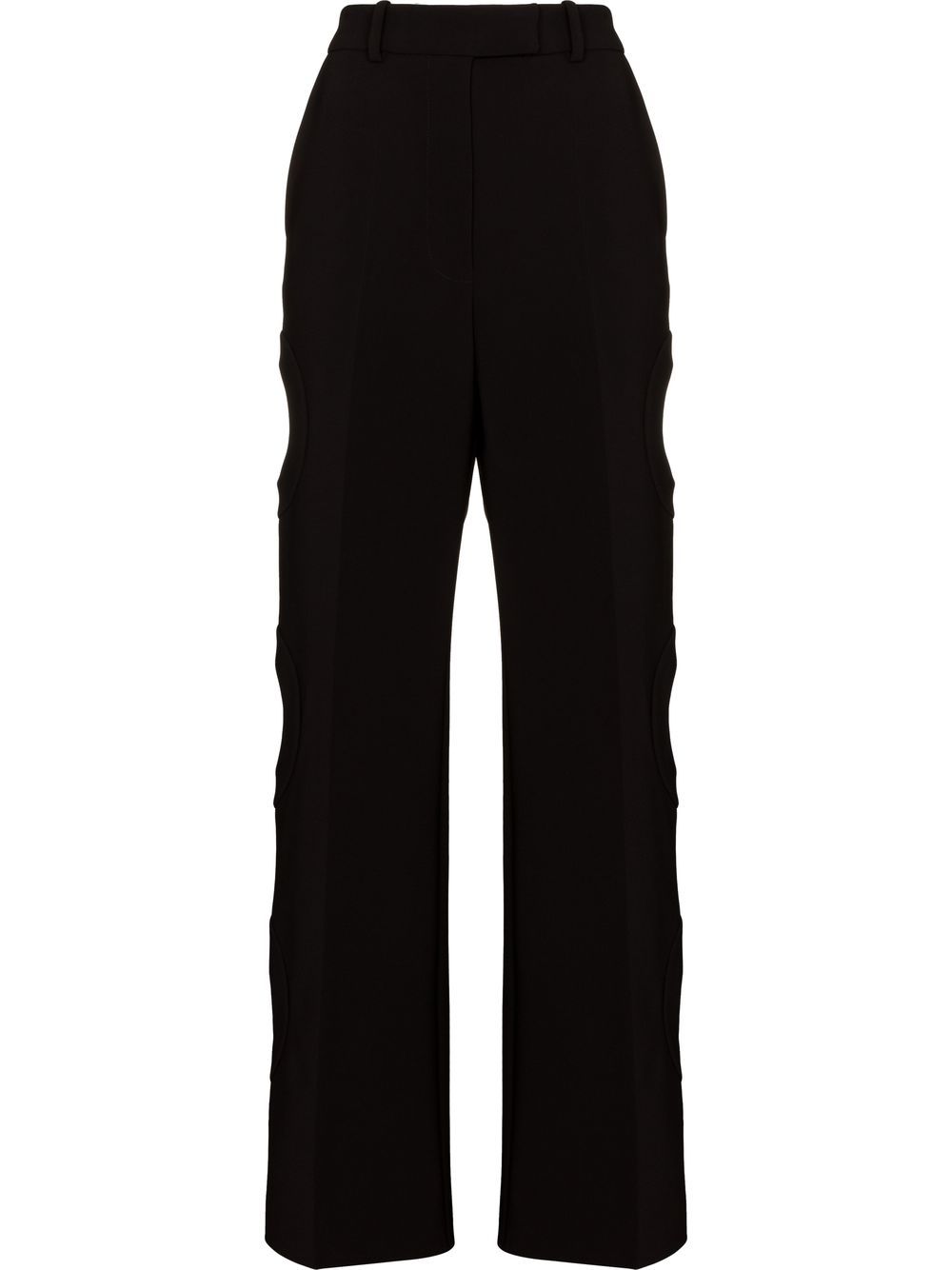 A.W.A.K.E. Mode circle cut-out trousers - Black von A.W.A.K.E. Mode