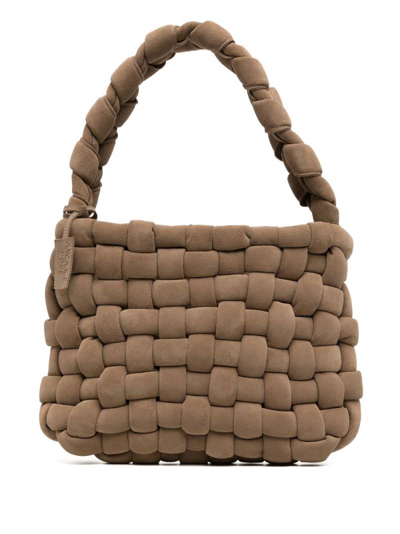 A.W.A.K.E. Mode interwoven faux-suede tote bag - Brown von A.W.A.K.E. Mode