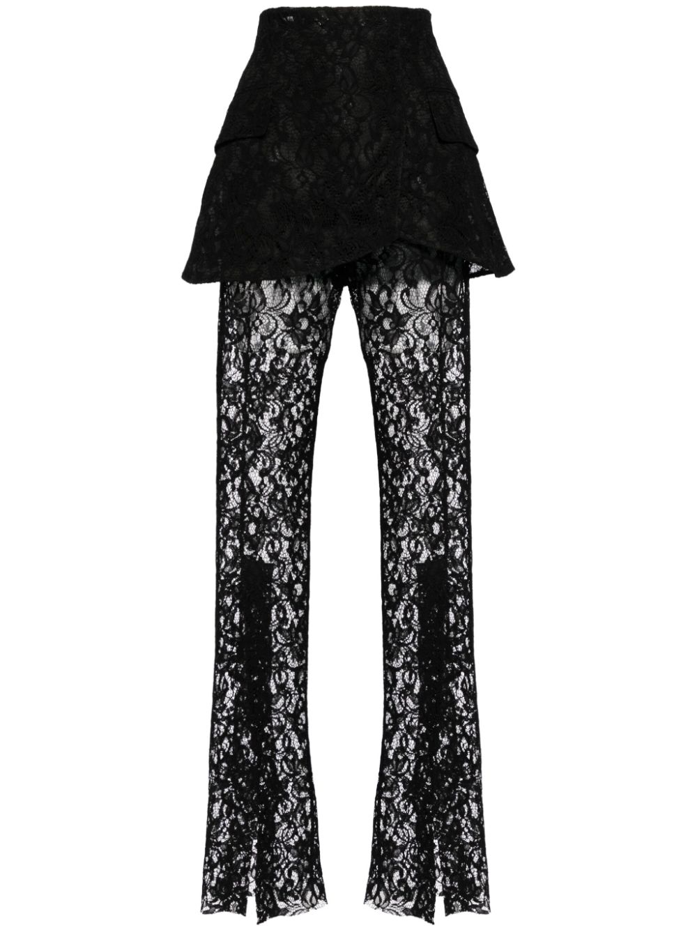 A.W.A.K.E. Mode lace basque trousers - Black von A.W.A.K.E. Mode