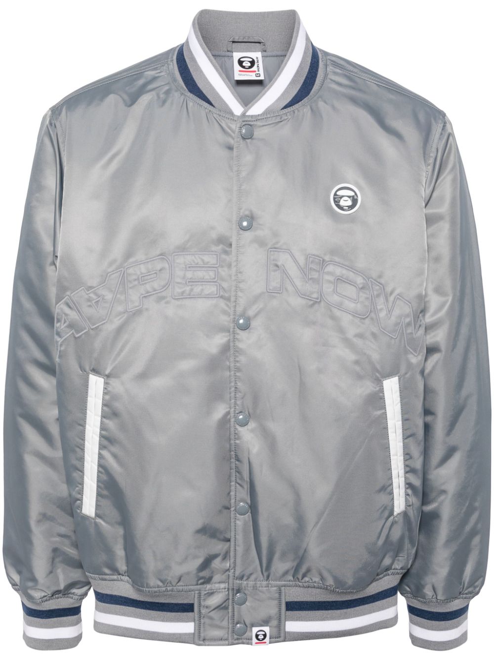 AAPE BY *A BATHING APE® AAPE NOW baseball jacket - Grey von AAPE BY *A BATHING APE®