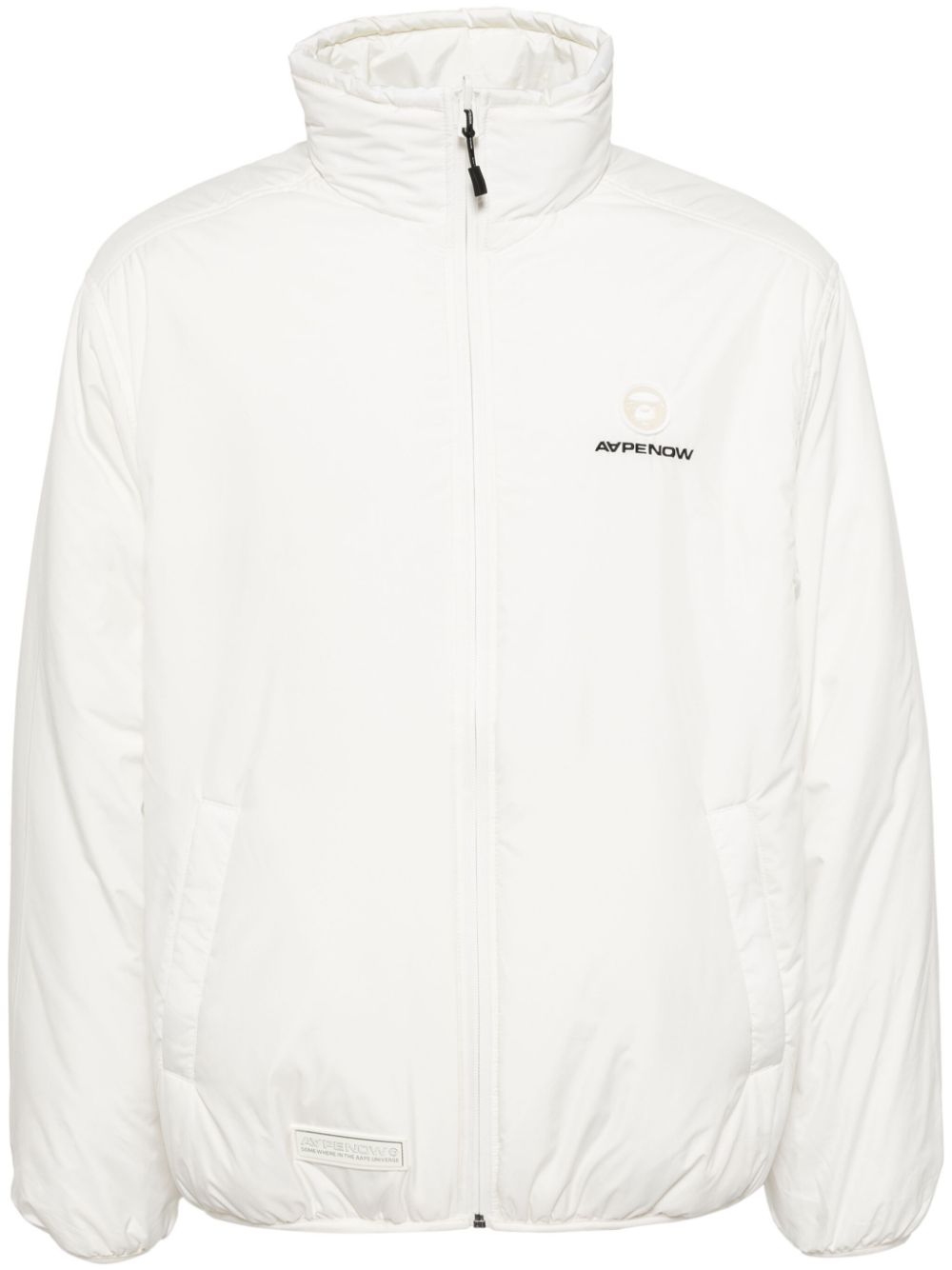 AAPE BY *A BATHING APE® AAPENOW moonface logo zip-up jacket - Neutrals von AAPE BY *A BATHING APE®