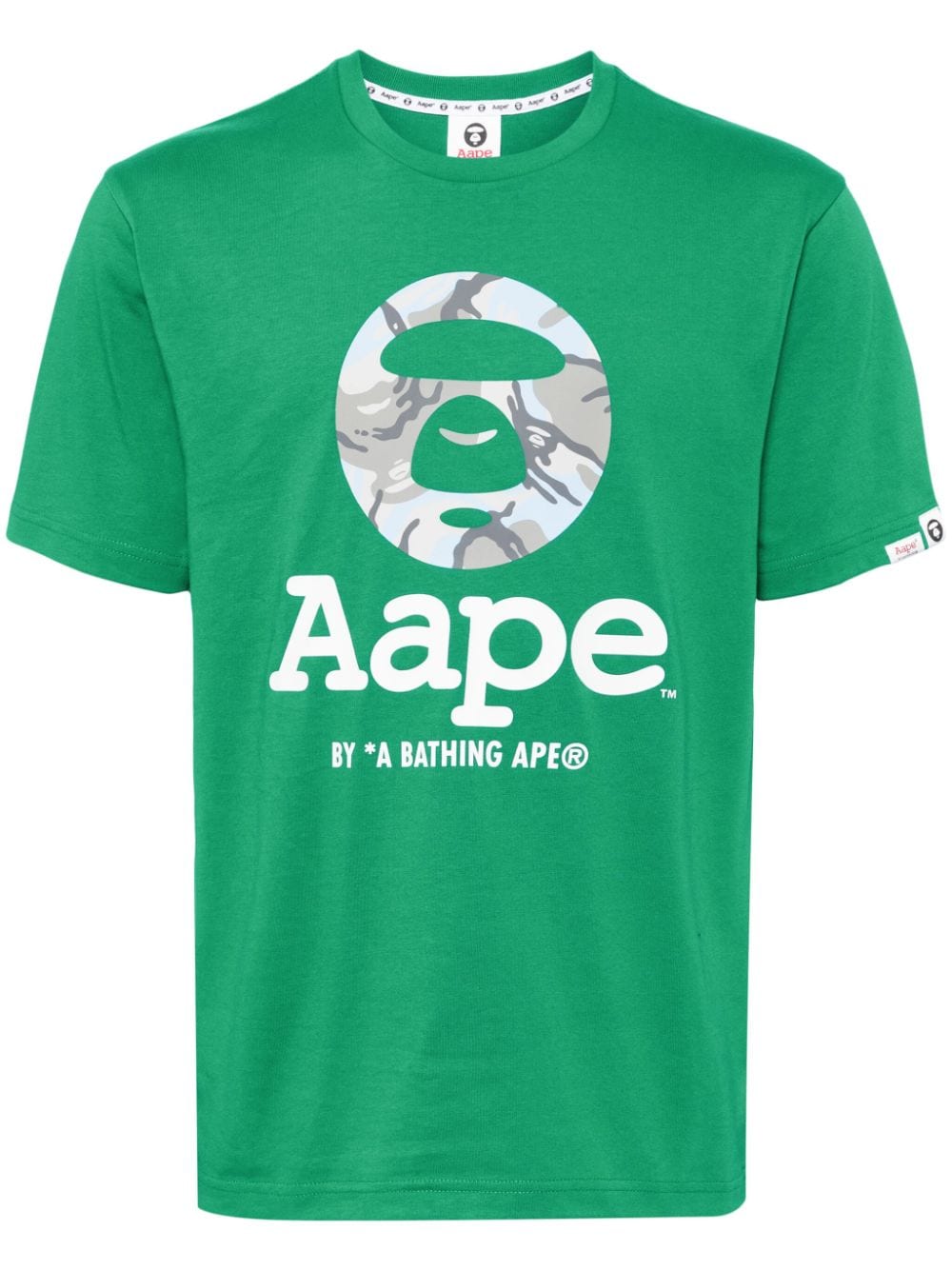 AAPE BY *A BATHING APE® Camo Moon Face cotton T-shirt - Green von AAPE BY *A BATHING APE®