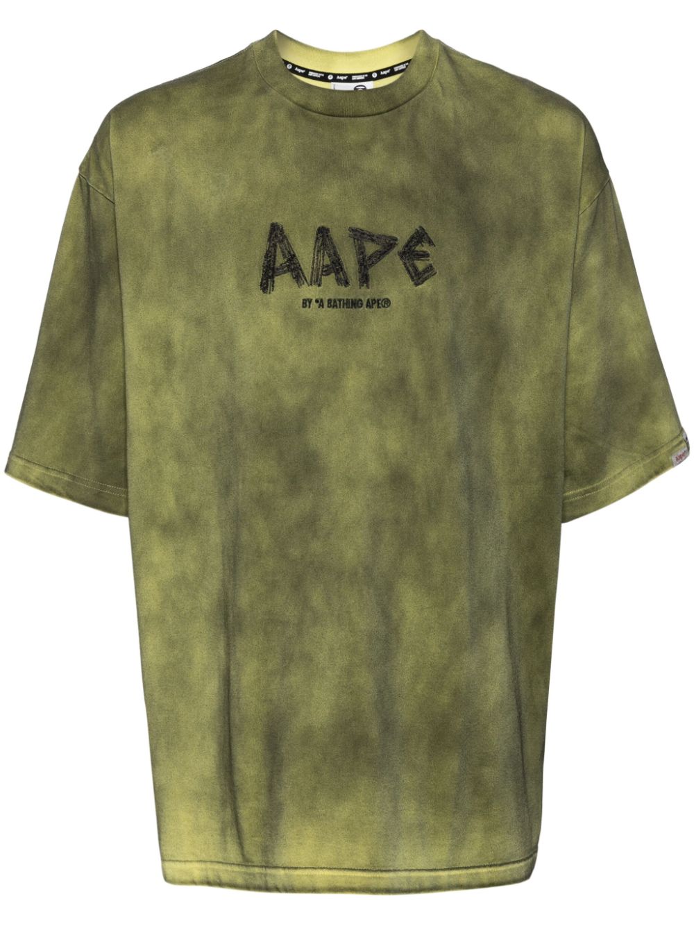 AAPE BY *A BATHING APE® Fancy cotton T-shirt - Yellow von AAPE BY *A BATHING APE®