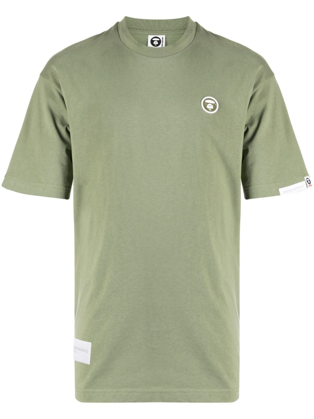 AAPE BY *A BATHING APE® Milo-patch cotton T-shirt - Green von AAPE BY *A BATHING APE®