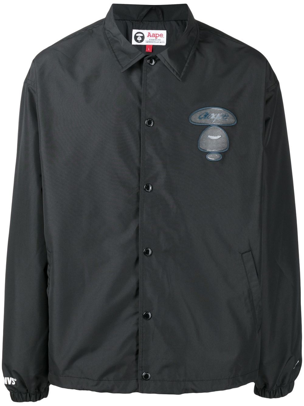 AAPE BY *A BATHING APE® Milo-patch shirt jacket - Black von AAPE BY *A BATHING APE®