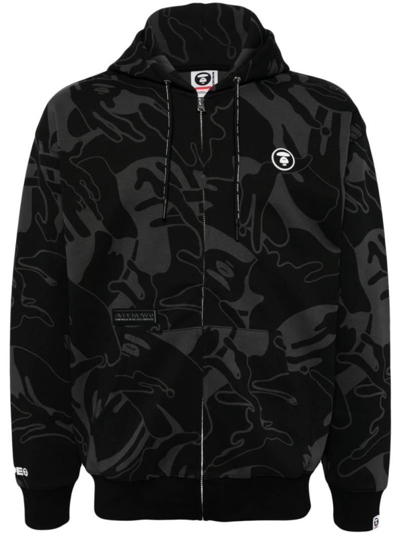 AAPE BY *A BATHING APE® Moonface hooded jacket - Black von AAPE BY *A BATHING APE®