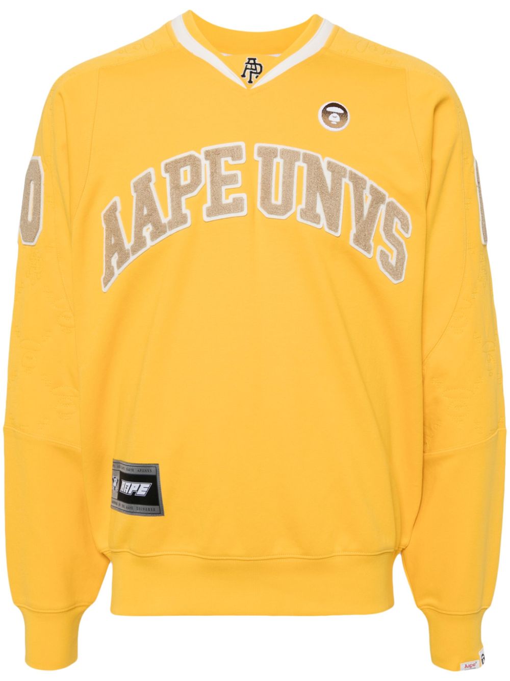 AAPE BY *A BATHING APE® Moonface logo sweatshirt - Yellow von AAPE BY *A BATHING APE®