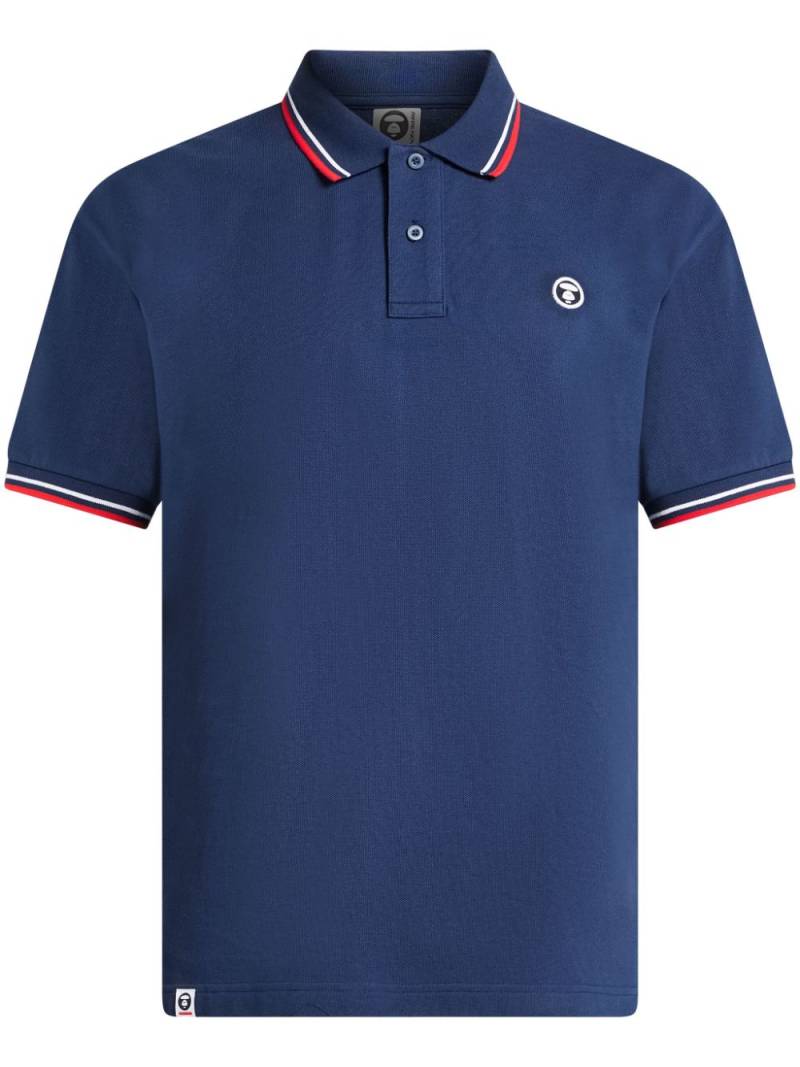 AAPE BY *A BATHING APE® Now polo shirt - Blue von AAPE BY *A BATHING APE®