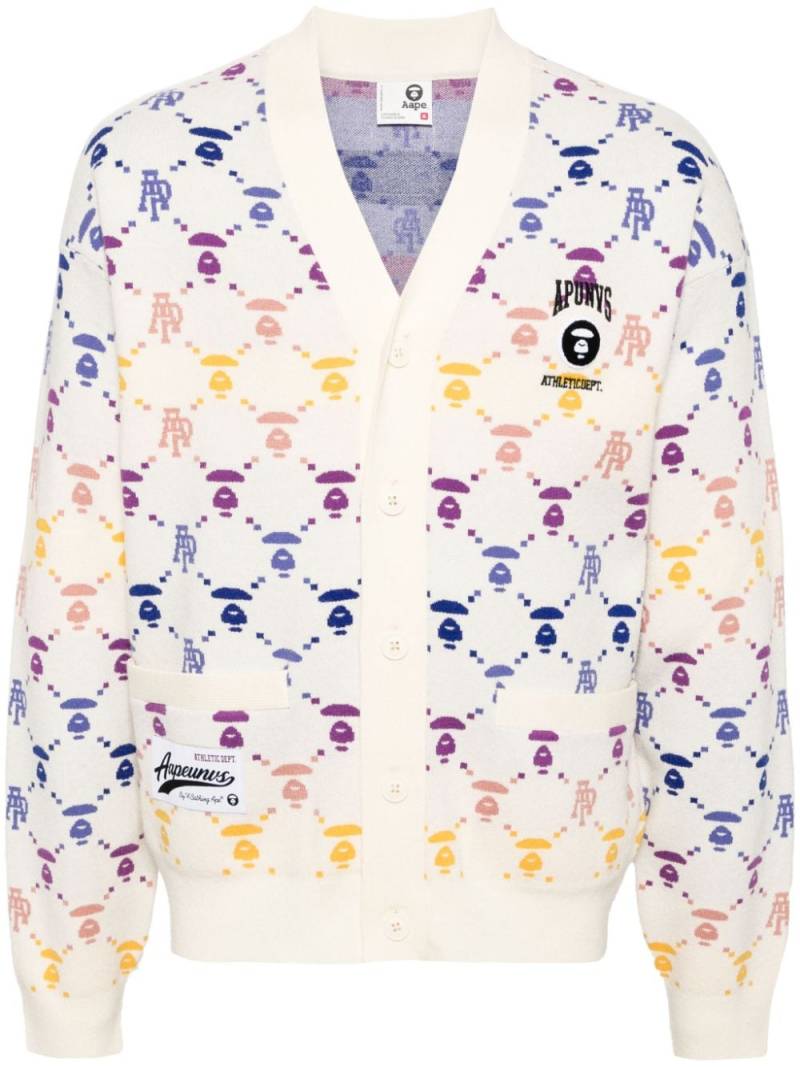 AAPE BY *A BATHING APE® V-neck cardigan - Neutrals von AAPE BY *A BATHING APE®