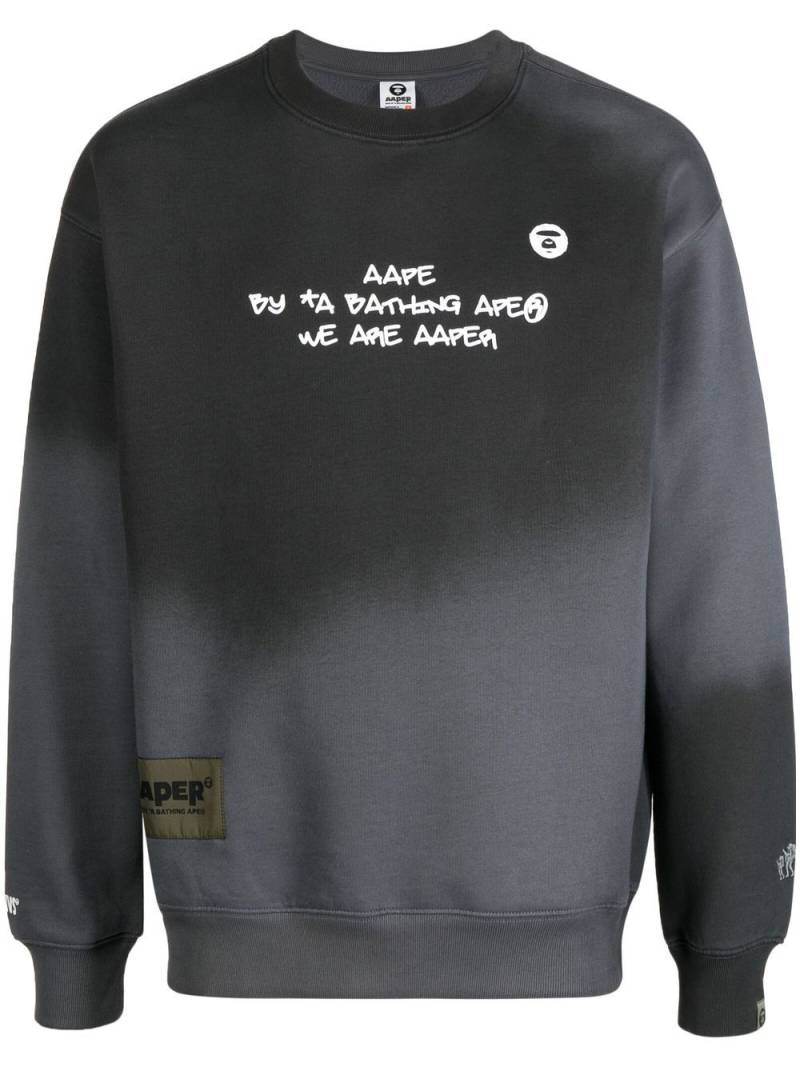 AAPE BY *A BATHING APE® 'We Are Aaper' sweatshirt - Grey von AAPE BY *A BATHING APE®