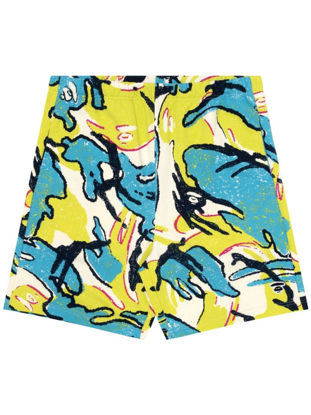 AAPE BY *A BATHING APE® abstract-print track shorts - Green von AAPE BY *A BATHING APE®