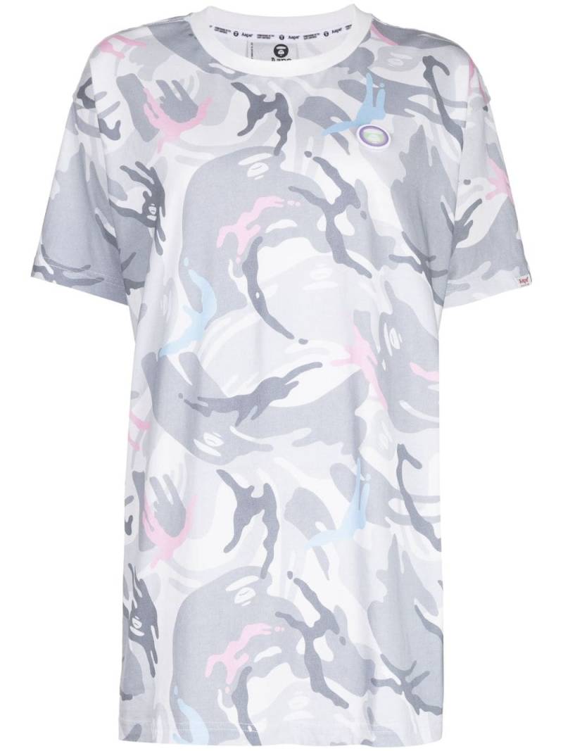 AAPE BY *A BATHING APE® camouflage-pattern cotton T-shirt - Grey von AAPE BY *A BATHING APE®