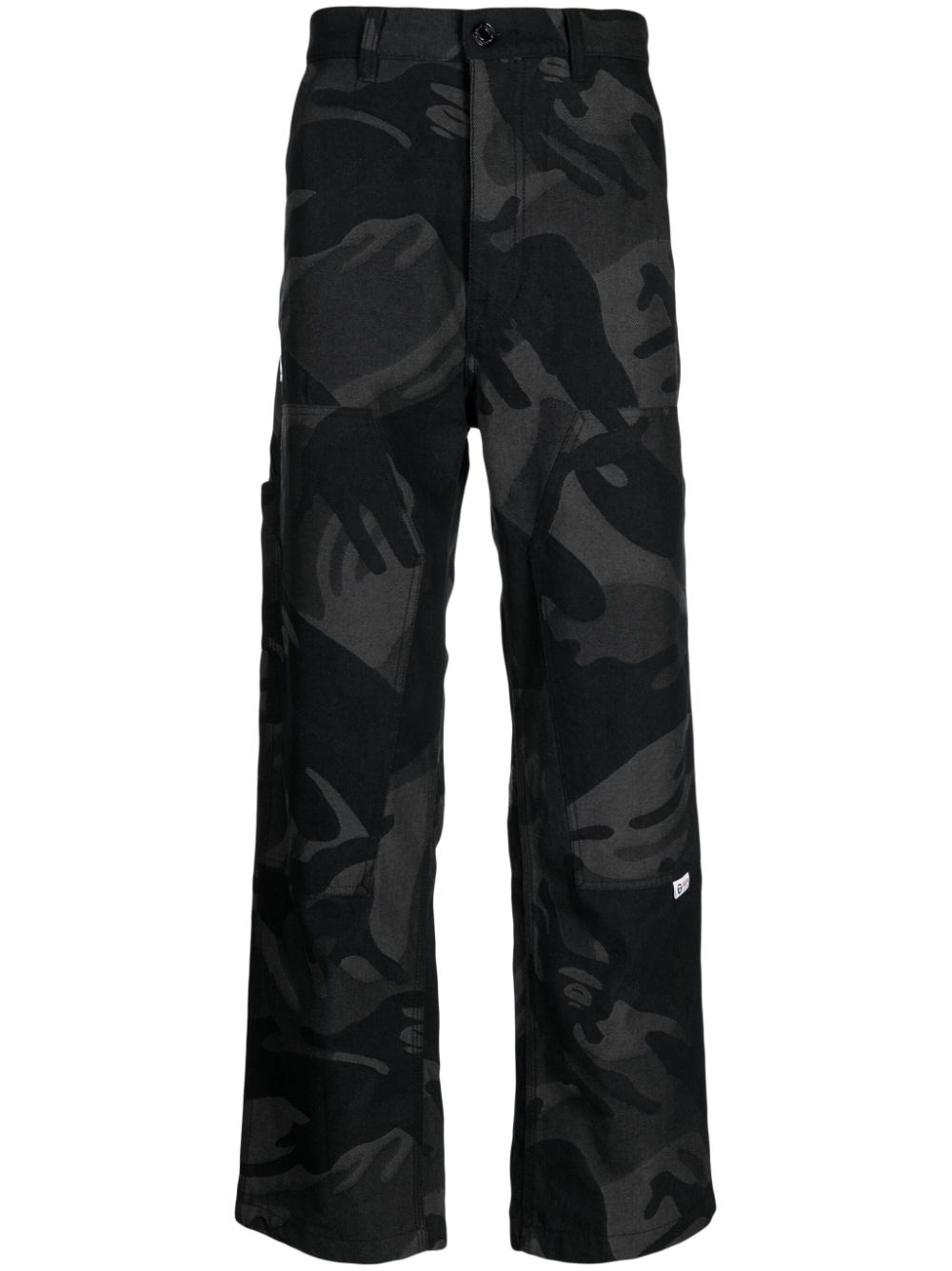 AAPE BY *A BATHING APE® camouflage-pattern straight-leg jeans - Black von AAPE BY *A BATHING APE®