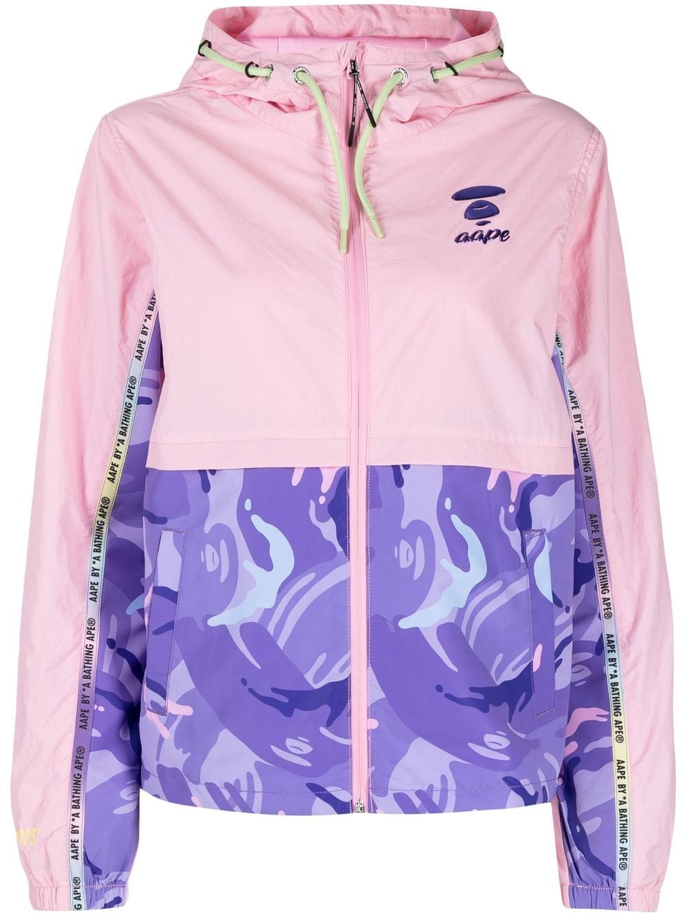 AAPE BY *A BATHING APE® camouflage-pattern zipped jacket - Pink von AAPE BY *A BATHING APE®