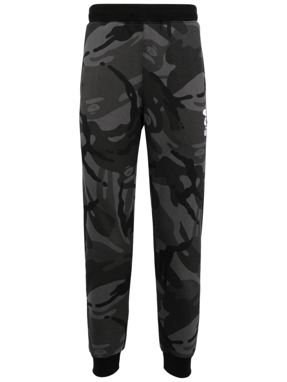 AAPE BY *A BATHING APE® camouflage-print tapered track pants - Black von AAPE BY *A BATHING APE®