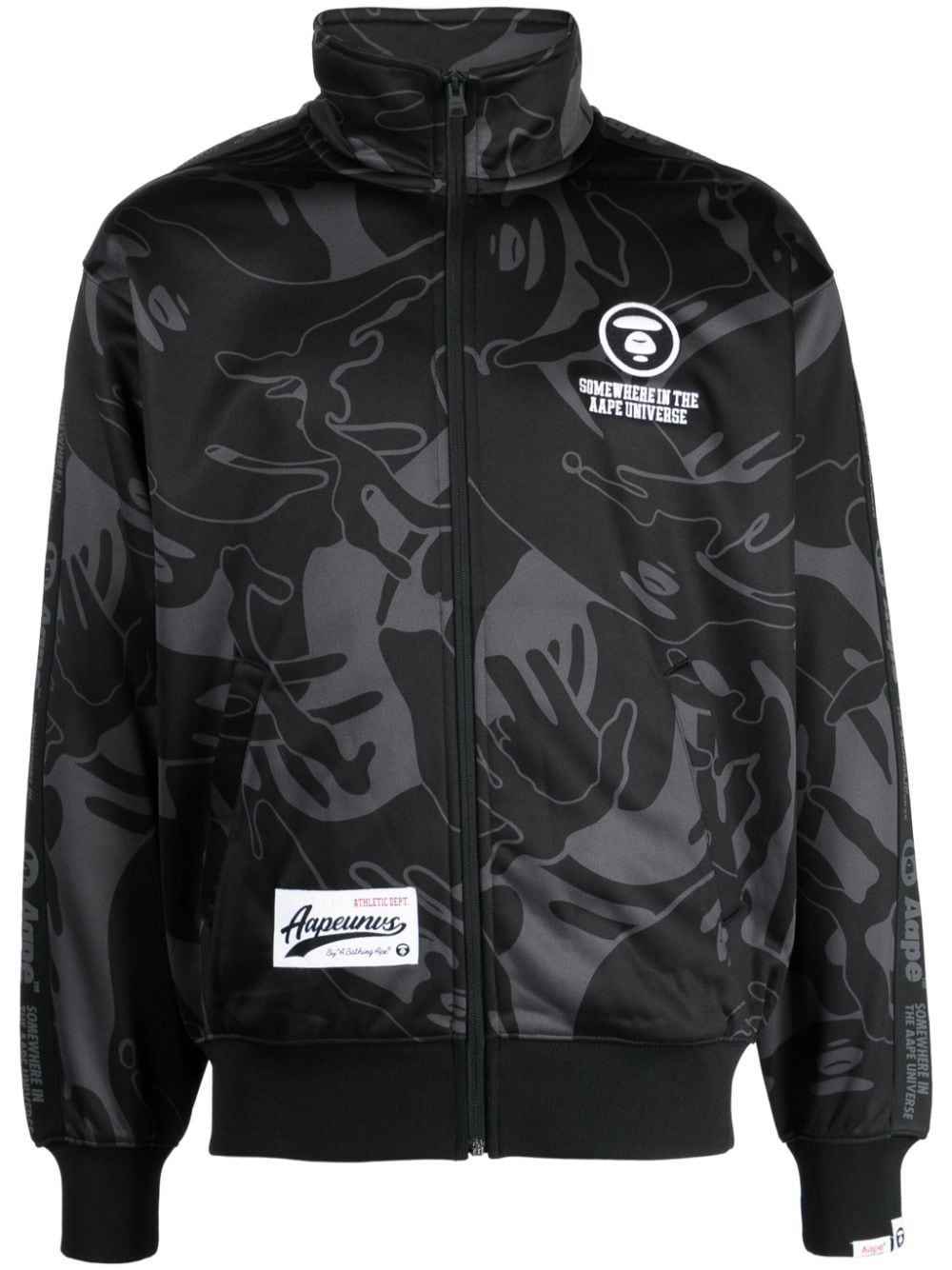 AAPE BY *A BATHING APE® camouflage-print track jacket - Black von AAPE BY *A BATHING APE®