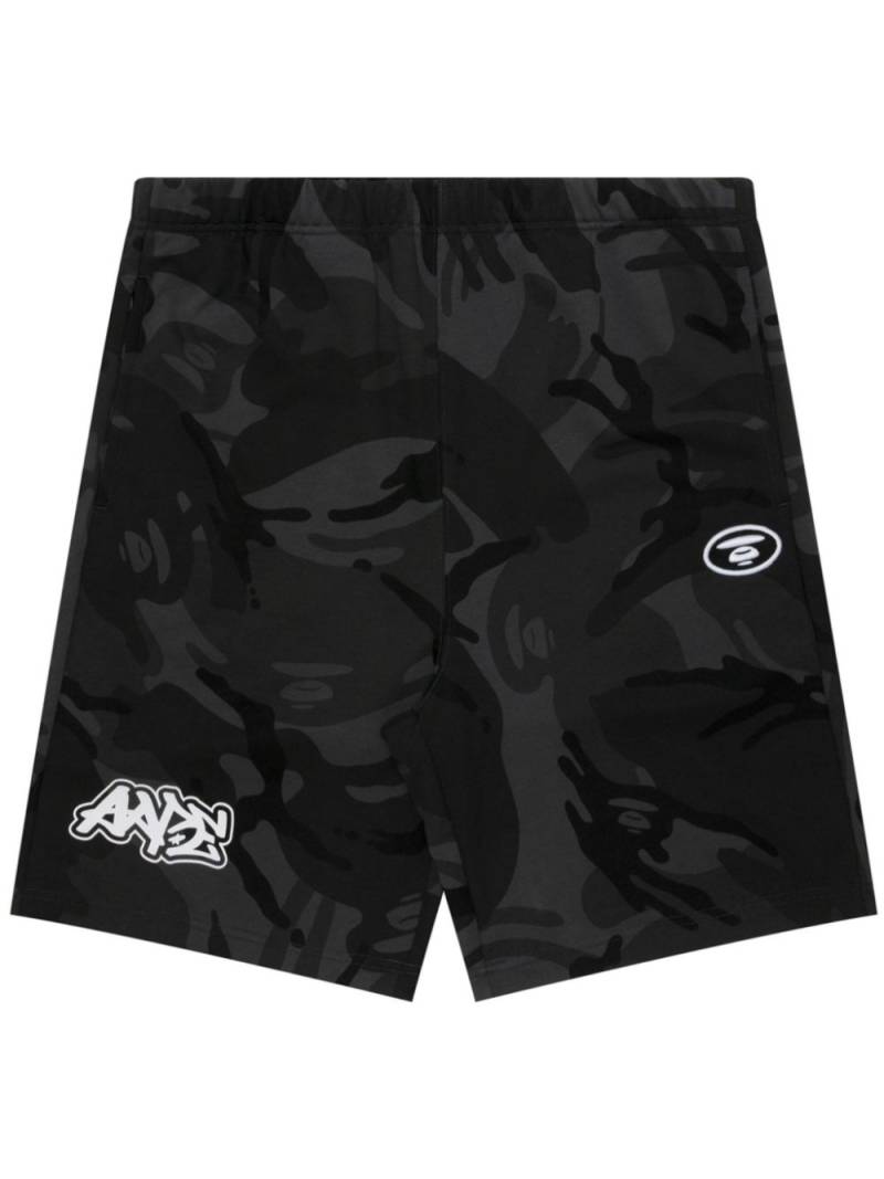 AAPE BY *A BATHING APE® camouflage-print track shorts - Black von AAPE BY *A BATHING APE®