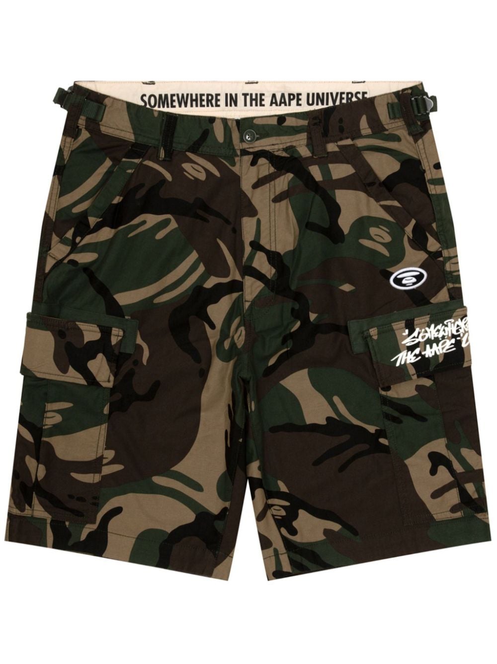 AAPE BY *A BATHING APE® camouflage-print track shorts - Brown von AAPE BY *A BATHING APE®