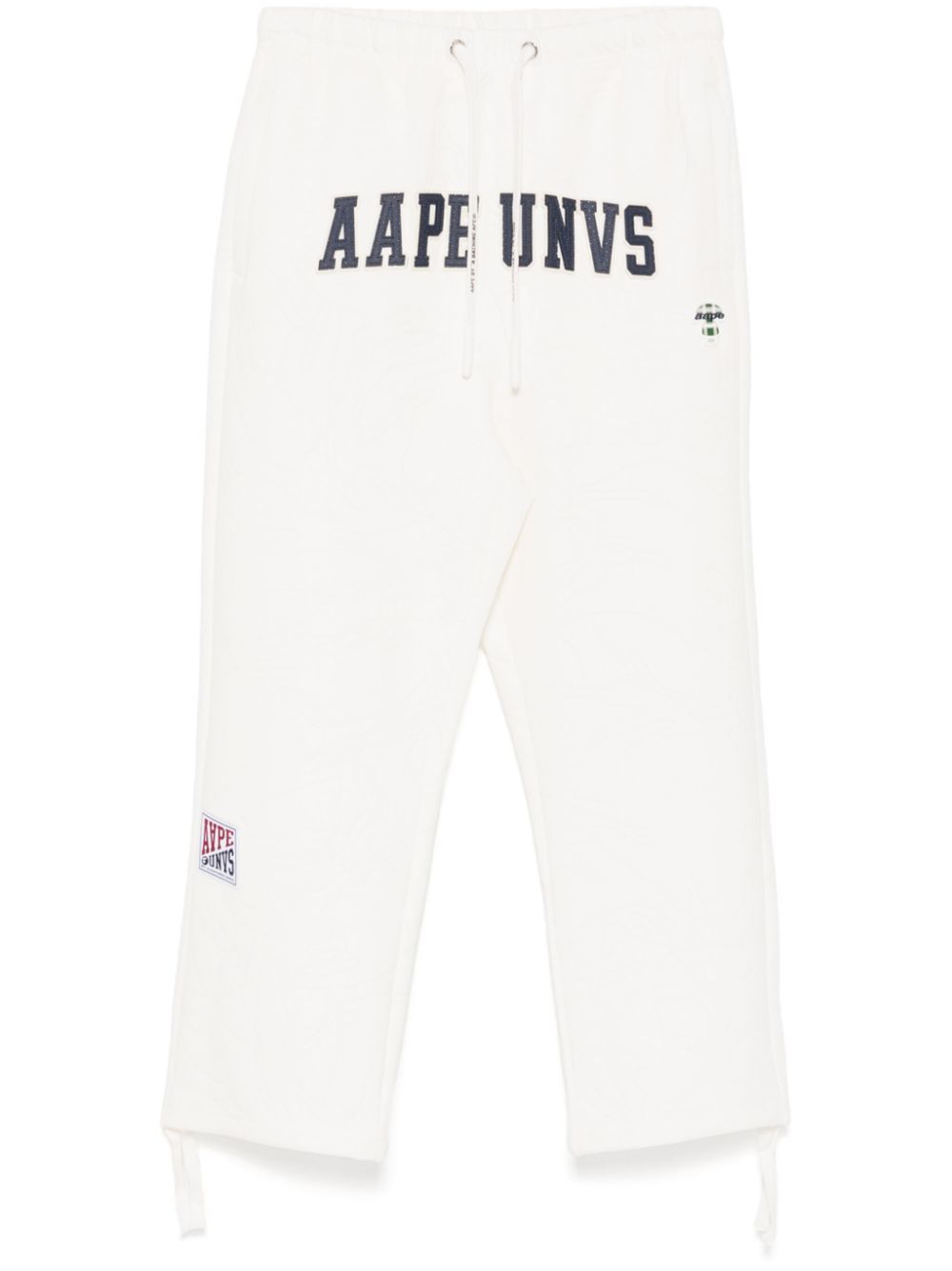 AAPE BY *A BATHING APE® debossed logo pants - Neutrals von AAPE BY *A BATHING APE®