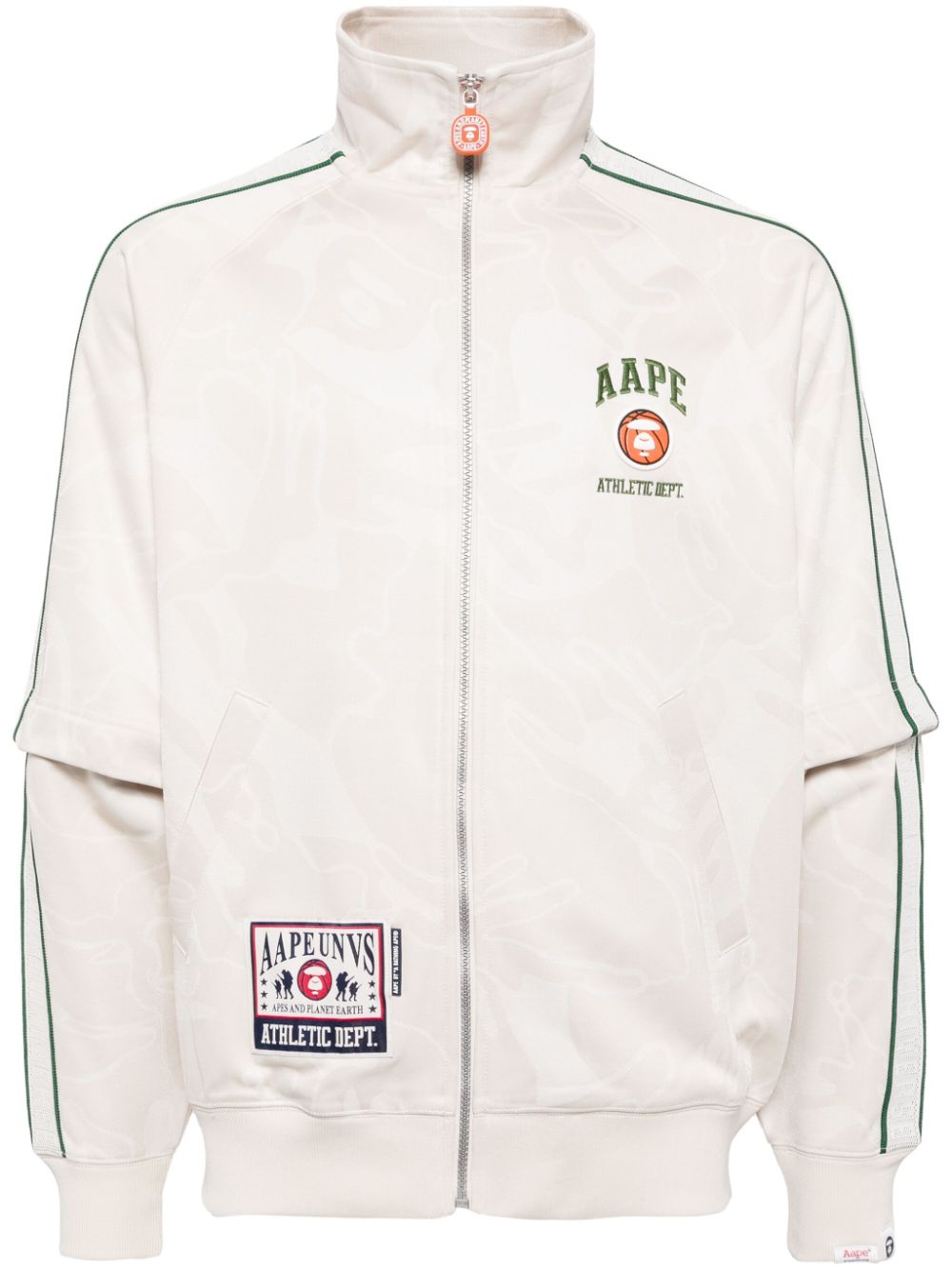 AAPE BY *A BATHING APE® detachable-sleeve sports jacket - Neutrals von AAPE BY *A BATHING APE®