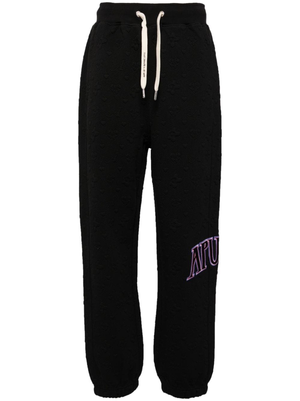 AAPE BY *A BATHING APE® embossed-design track pants - Black von AAPE BY *A BATHING APE®