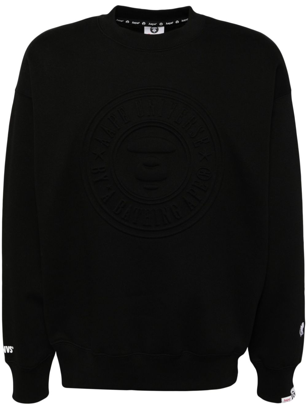 AAPE BY *A BATHING APE® embossed logo-print sweatshirt - Black von AAPE BY *A BATHING APE®