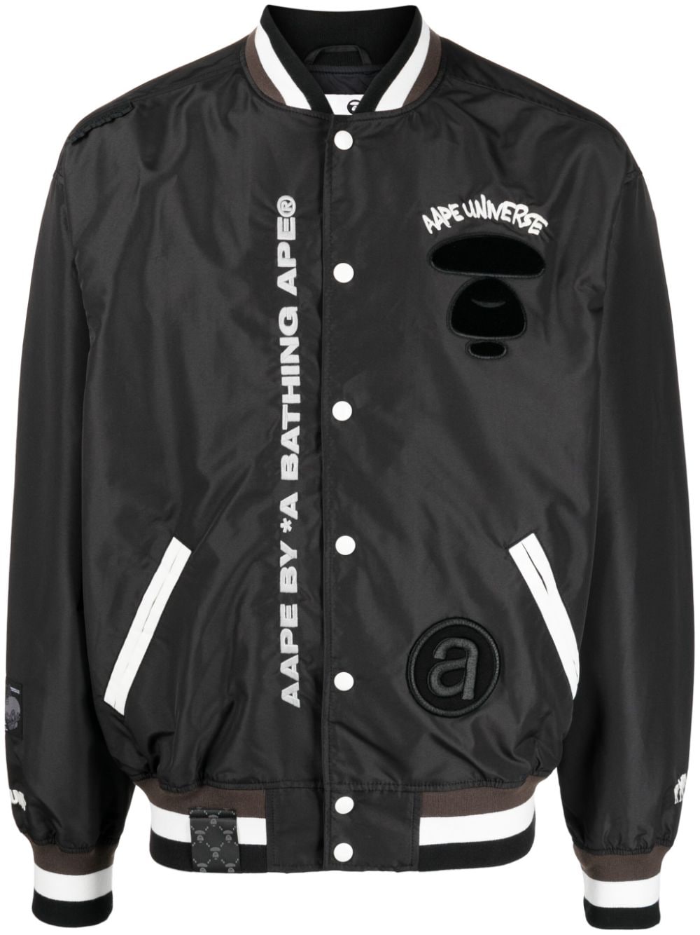 AAPE BY *A BATHING APE® embroidered bomber jacket - Black von AAPE BY *A BATHING APE®