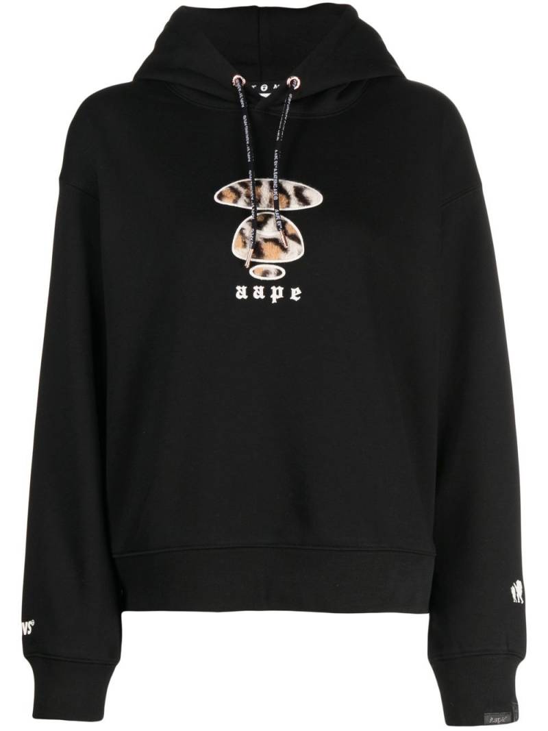 AAPE BY *A BATHING APE® embroidered-logo long-sleeve sweatshirt - Black von AAPE BY *A BATHING APE®