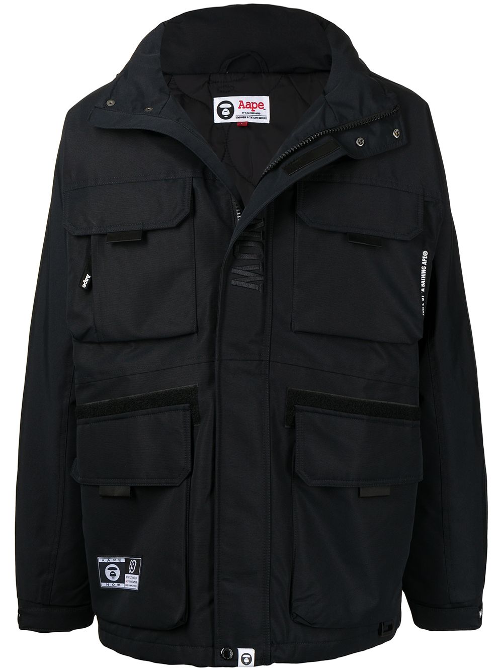 AAPE BY *A BATHING APE® multi-pocket jacket - Black von AAPE BY *A BATHING APE®