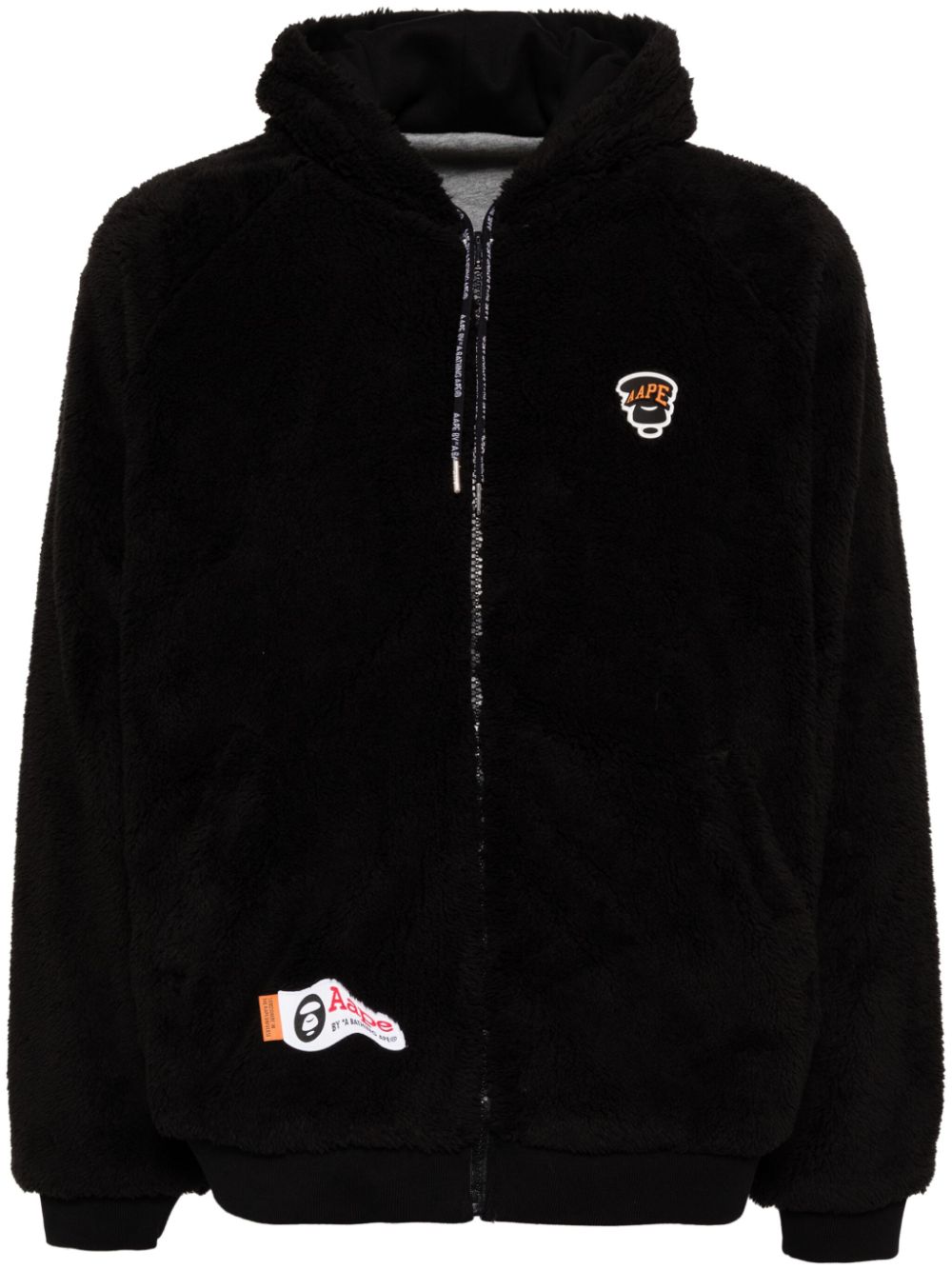 AAPE BY *A BATHING APE® fleece reversible hoodie - Black von AAPE BY *A BATHING APE®