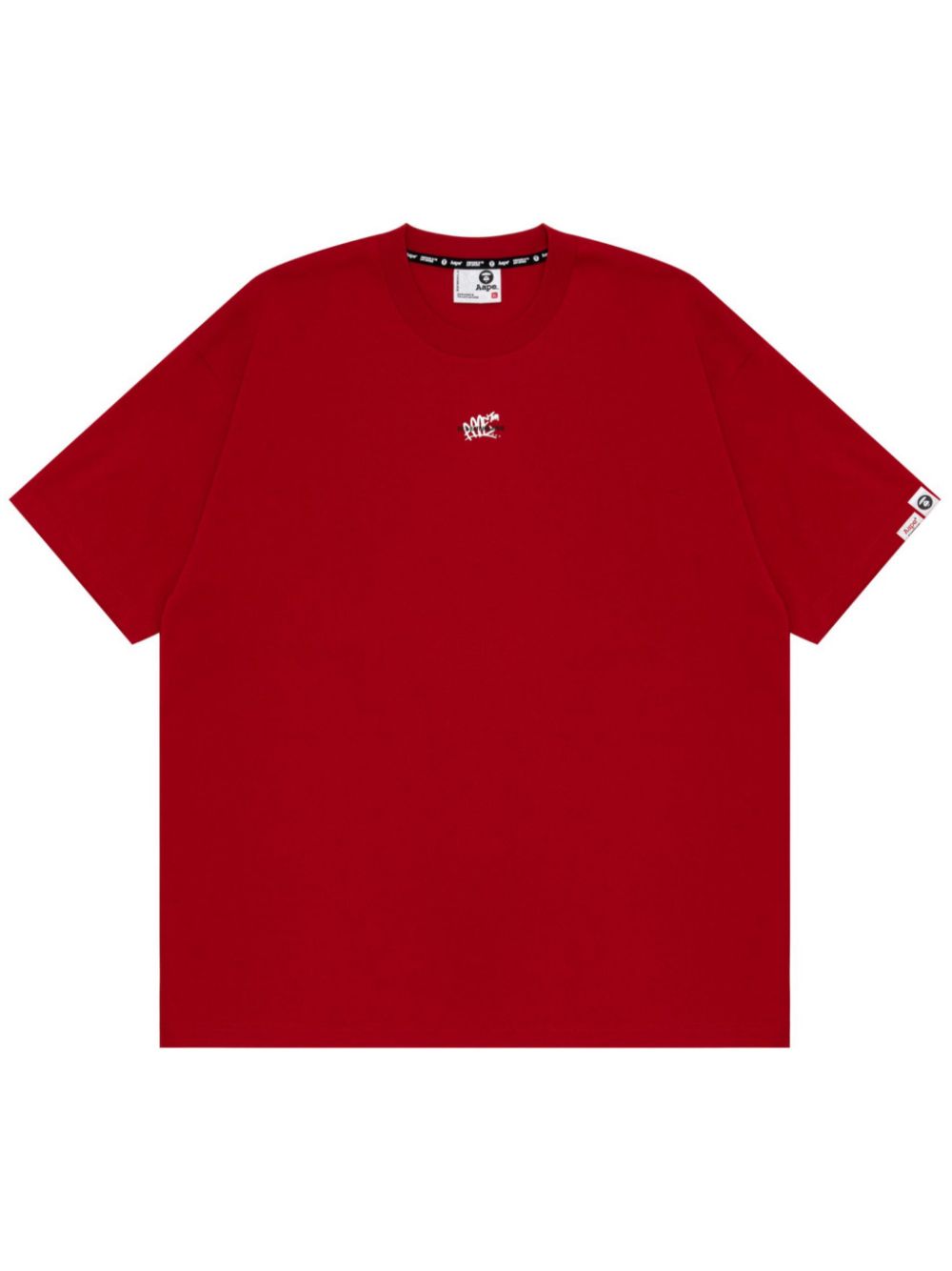 AAPE BY *A BATHING APE® graffiti-print cotton T-shirt - Red von AAPE BY *A BATHING APE®