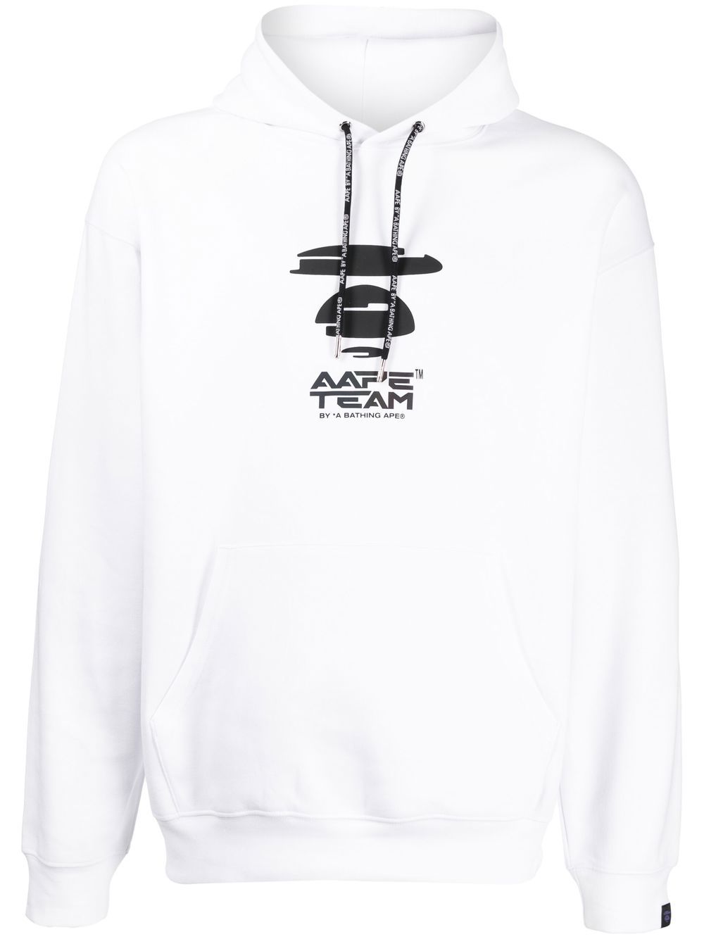 AAPE BY *A BATHING APE® graphic logo-print hoodie - White von AAPE BY *A BATHING APE®