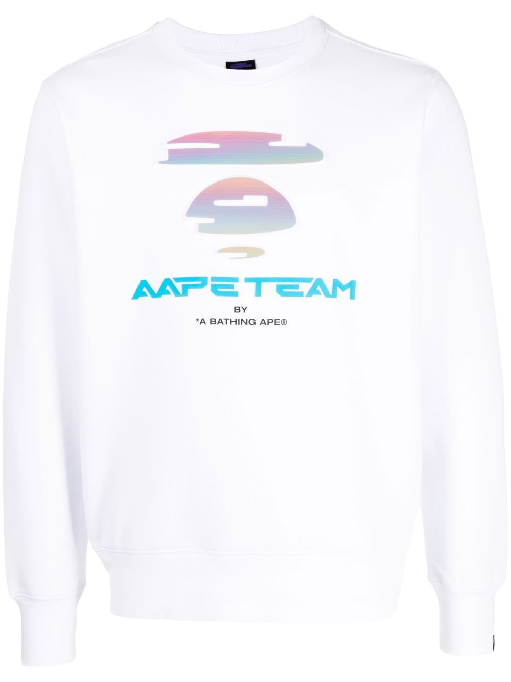 AAPE BY *A BATHING APE® graphic logo-print sweatshirt - White von AAPE BY *A BATHING APE®