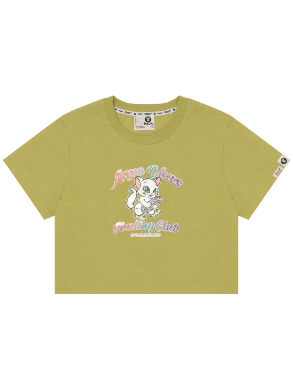 AAPE BY *A BATHING APE® graphic-print cotton T-shirt - Green von AAPE BY *A BATHING APE®