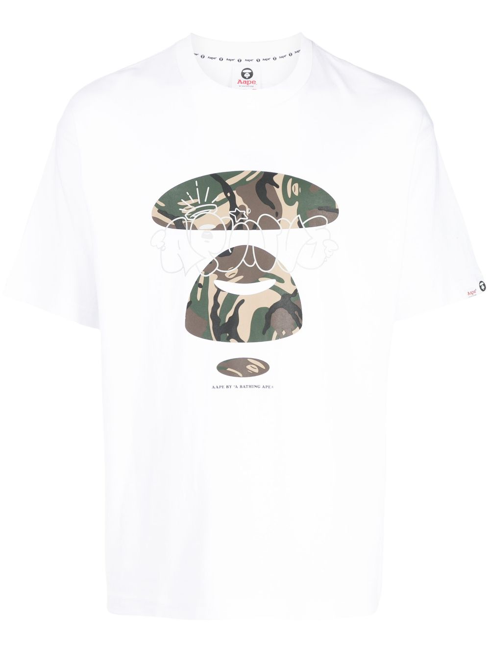 AAPE BY *A BATHING APE® graphic-print cotton T-shirt - White von AAPE BY *A BATHING APE®