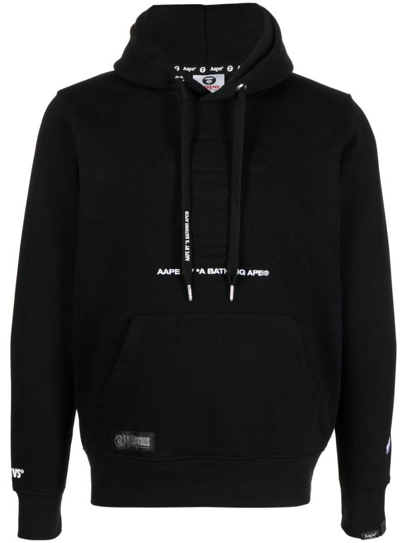 AAPE BY *A BATHING APE® graphic-print cotton hoodie - Black von AAPE BY *A BATHING APE®