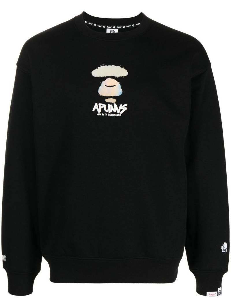 AAPE BY *A BATHING APE® graphic-print sweatshirt - Black von AAPE BY *A BATHING APE®