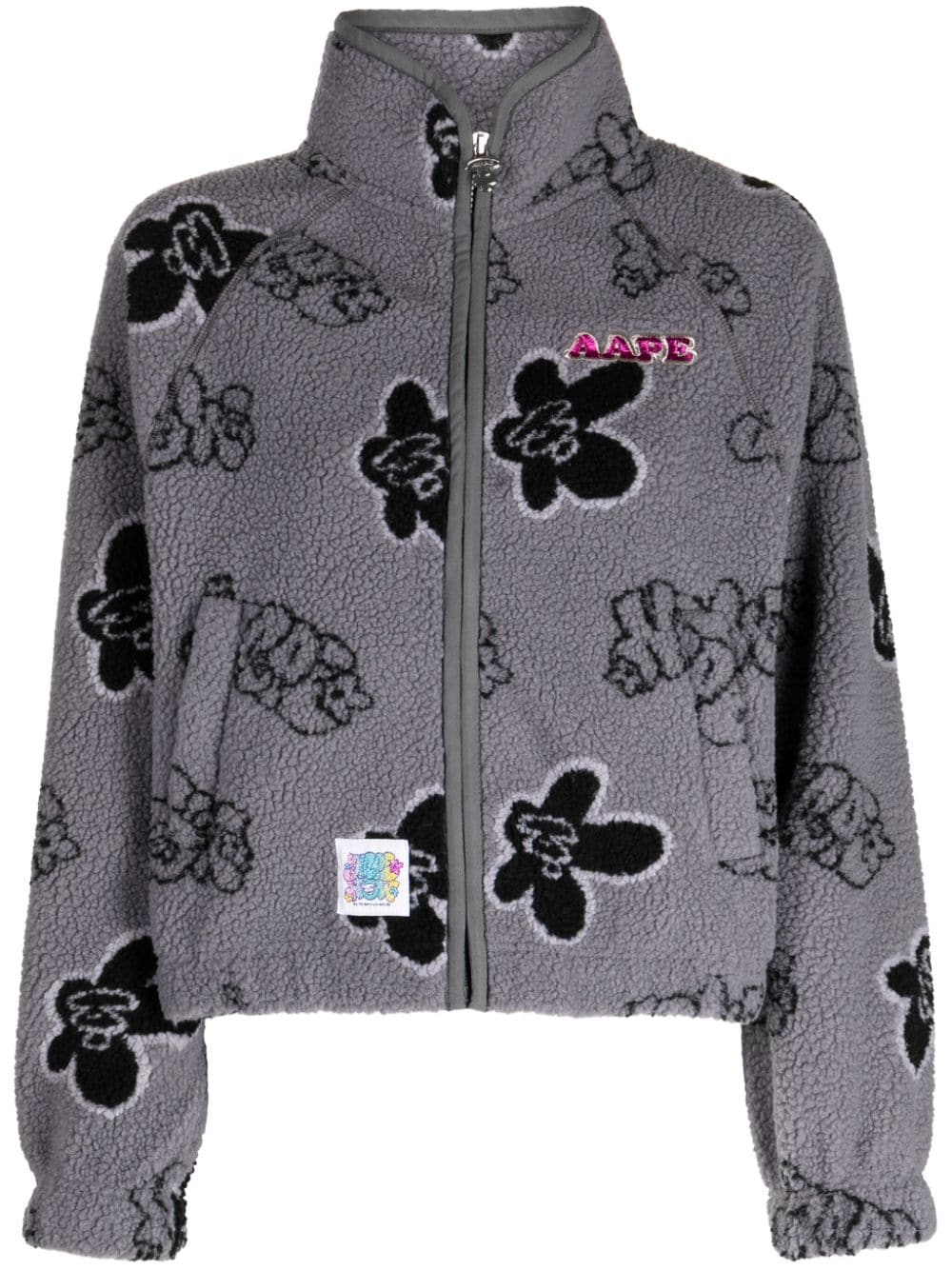 AAPE BY *A BATHING APE® jacquard fleece jacket - Grey von AAPE BY *A BATHING APE®