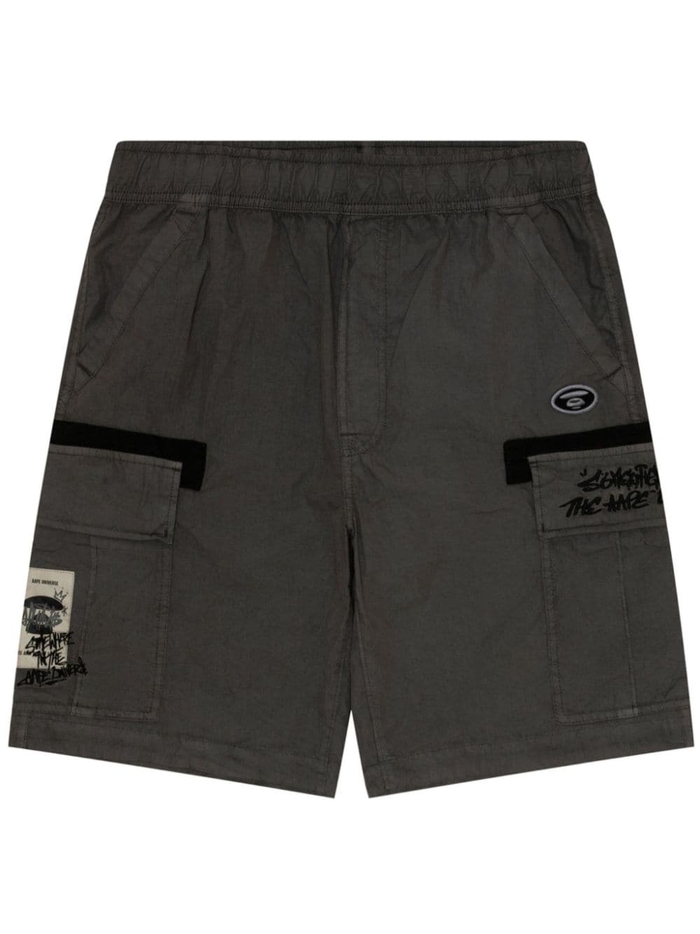 AAPE BY *A BATHING APE® logo-appliqué cargo shorts - Black von AAPE BY *A BATHING APE®