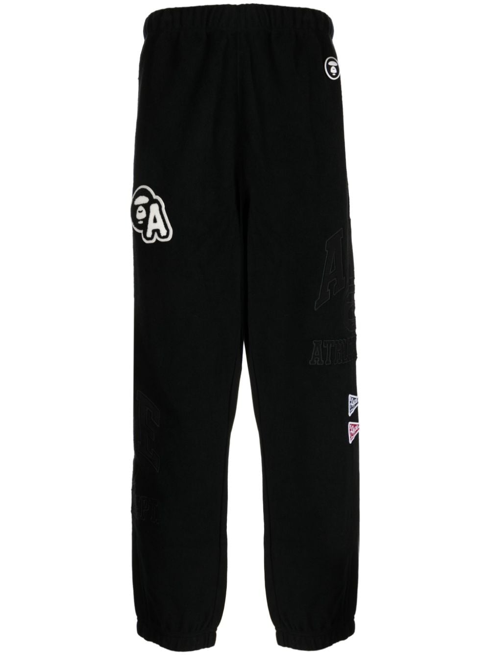 AAPE BY *A BATHING APE® logo-appliqué cotton track pants - Black von AAPE BY *A BATHING APE®