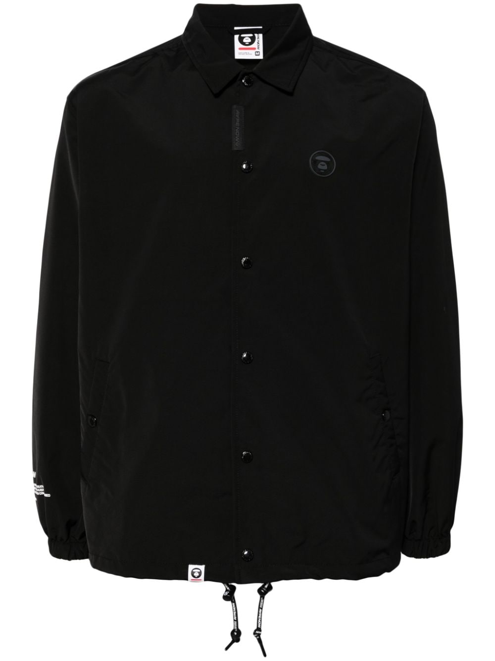 AAPE BY *A BATHING APE® logo-appliqué shirt jacket - Black von AAPE BY *A BATHING APE®