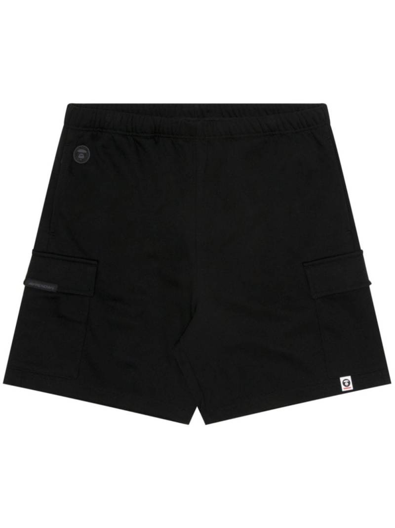 AAPE BY *A BATHING APE® logo-appliquéd track shorts - Black von AAPE BY *A BATHING APE®