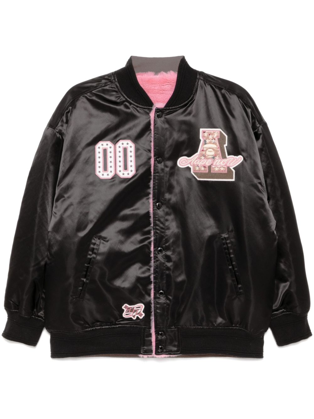 AAPE BY *A BATHING APE® logo bomber jacket - Black von AAPE BY *A BATHING APE®