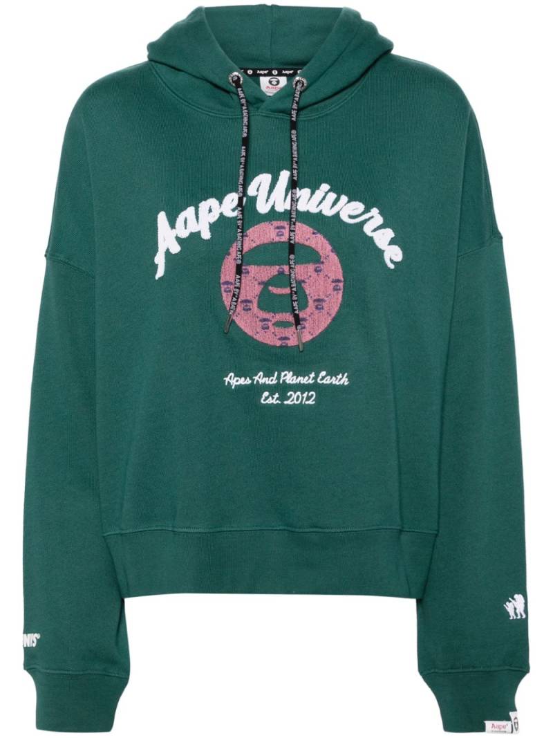 AAPE BY *A BATHING APE® logo-embossed hoodie - Green von AAPE BY *A BATHING APE®