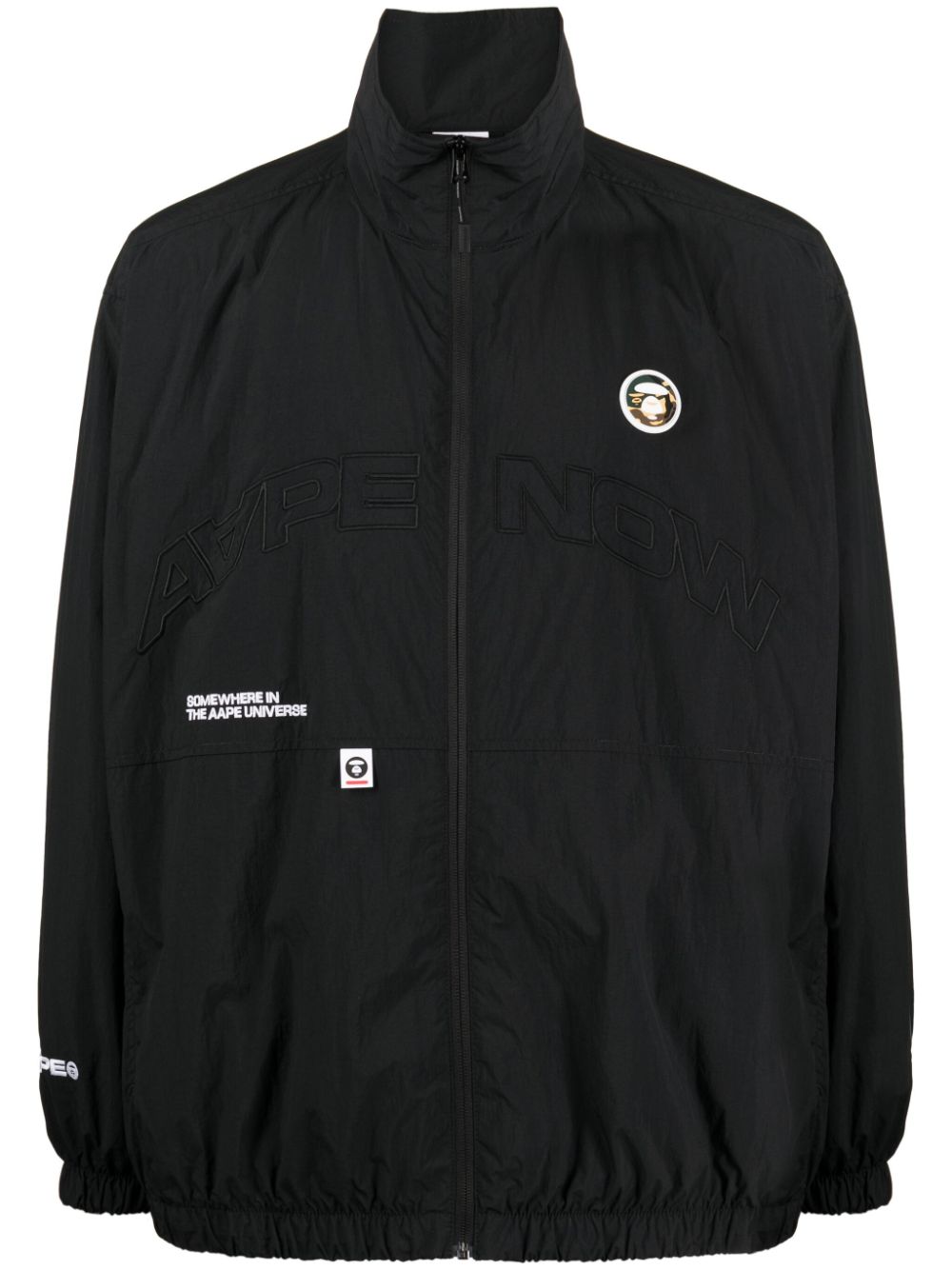 AAPE BY *A BATHING APE® logo-embroidered high-neck jacket - Black von AAPE BY *A BATHING APE®