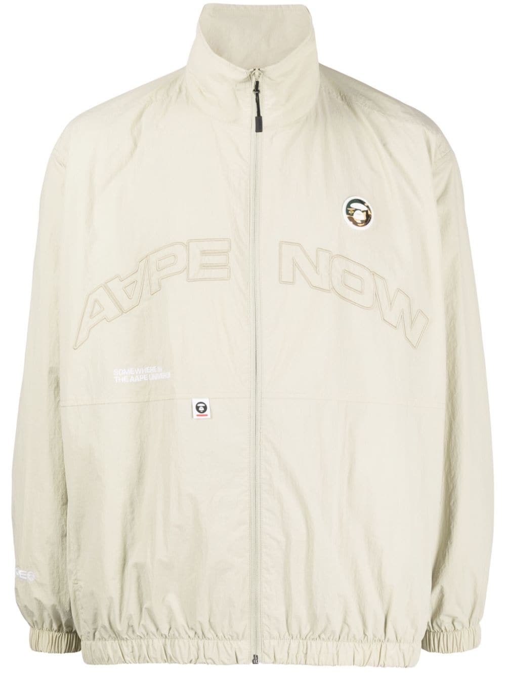 AAPE BY *A BATHING APE® logo-embroidered high-neck jacket - Green von AAPE BY *A BATHING APE®