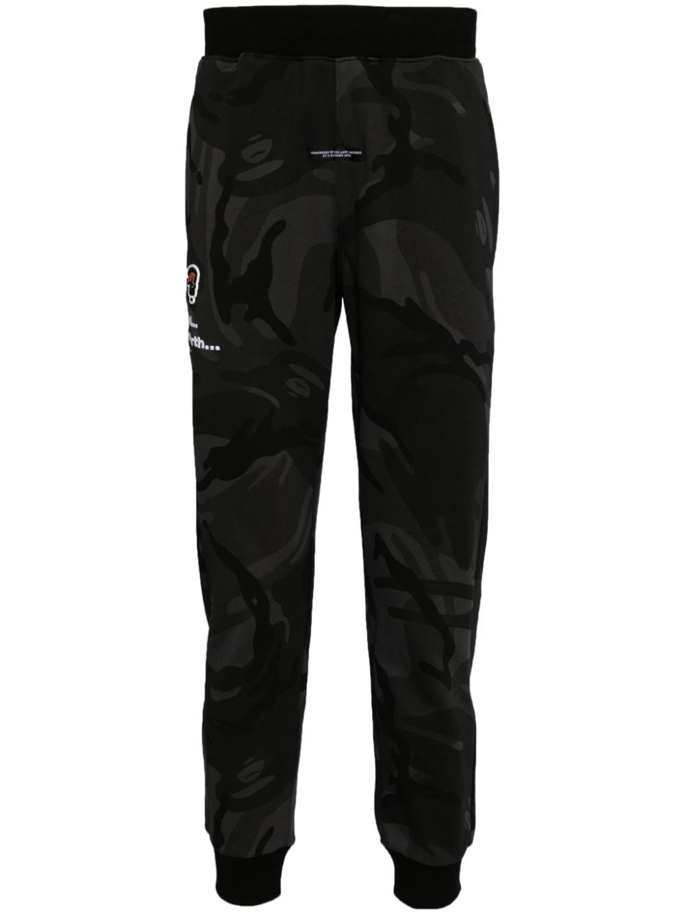 AAPE BY *A BATHING APE® logo-embroidered track pants - Black von AAPE BY *A BATHING APE®