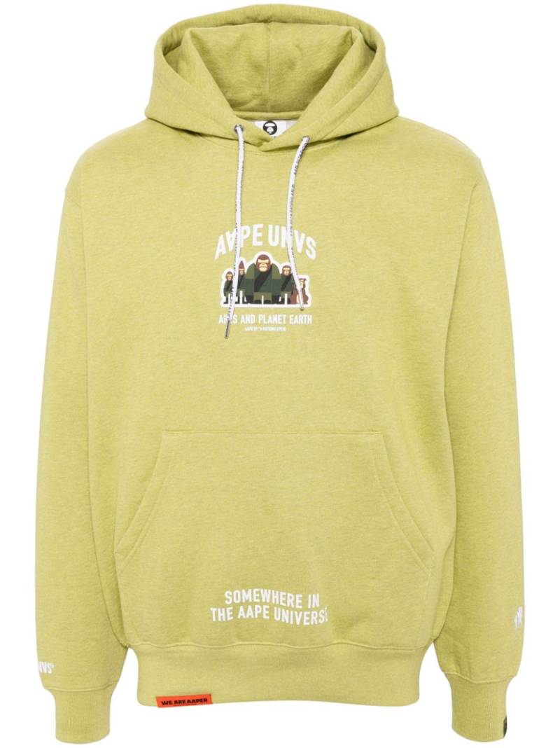 AAPE BY *A BATHING APE® logo hoodie - Green von AAPE BY *A BATHING APE®