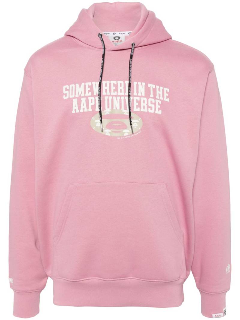 AAPE BY *A BATHING APE® logo hoodie - Pink von AAPE BY *A BATHING APE®