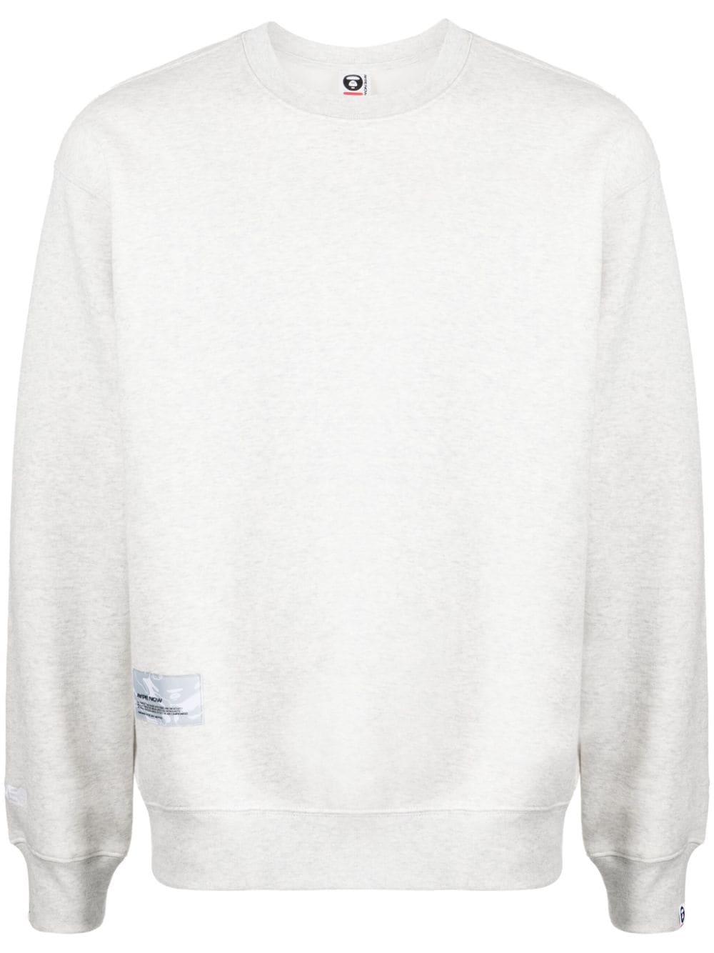AAPE BY *A BATHING APE® logo-patch crew-neck sweatshirt - Grey von AAPE BY *A BATHING APE®